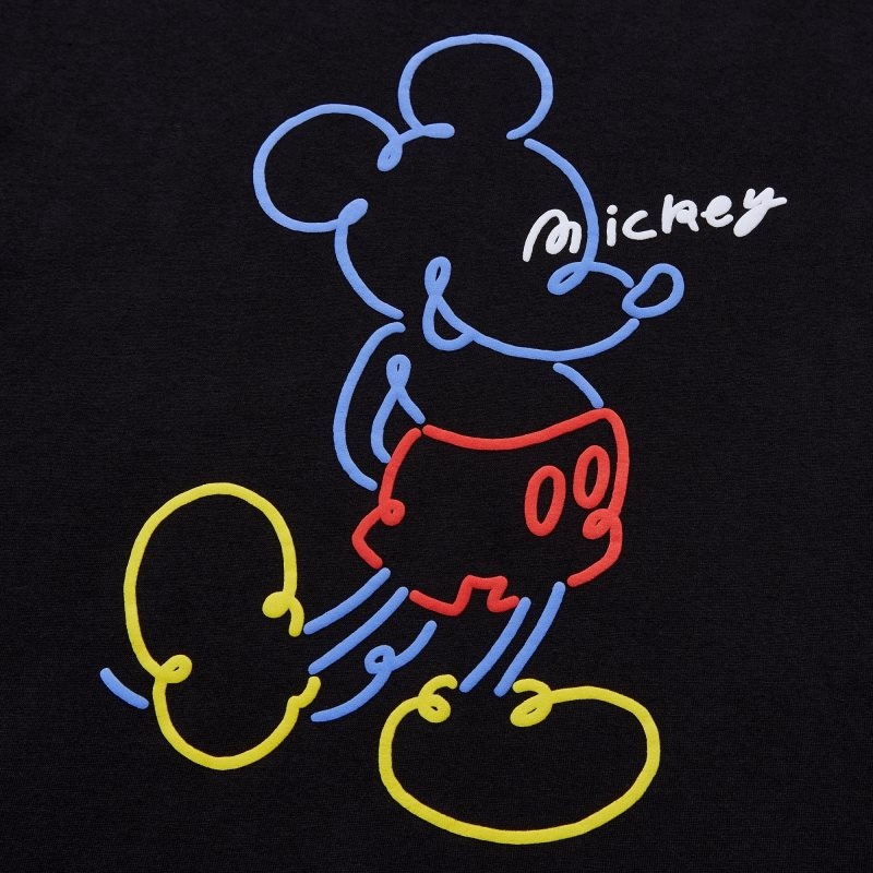 Men Uniqlo Mickey Stands Ut Short-sleeve Graphic T Shirts Black | 773337