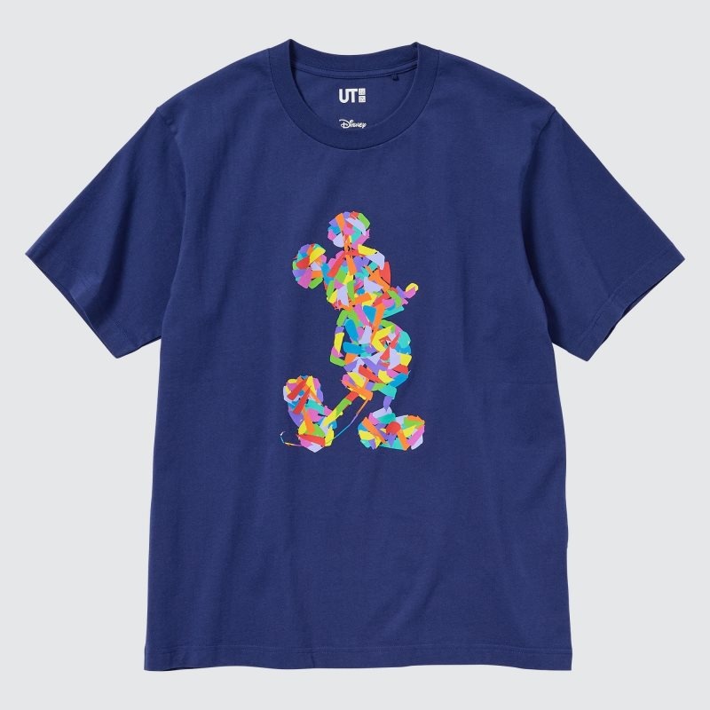 Men Uniqlo Mickey Stands Ut Short-sleeve Graphic T Shirts Blue | 3520180