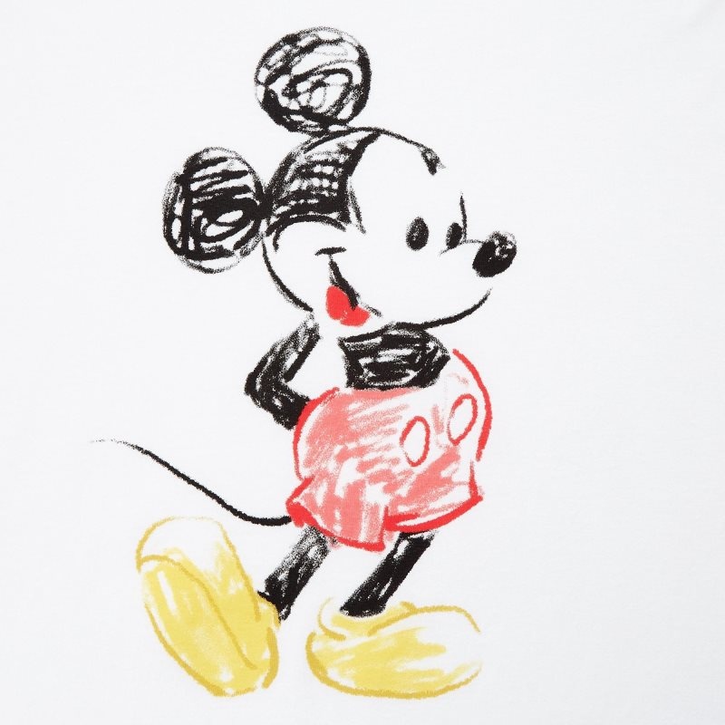 Men Uniqlo Mickey Stands Ut Short-sleeve Graphic T Shirts White | 512012