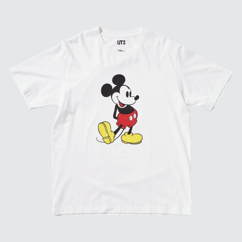Men Uniqlo Mickey Stands Ut Short-sleeve Graphic T Shirts White | 2802989