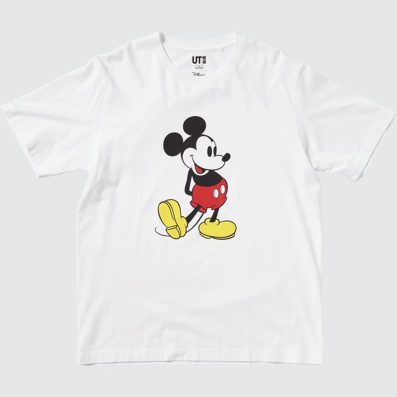 Men Uniqlo Mickey Stands Ut Short-sleeve Graphic T Shirts White | 2802989