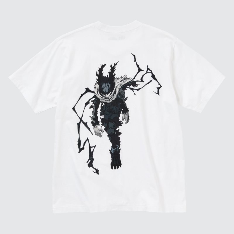 Men Uniqlo My Hero Academia Ut Short-sleeve Graphic T Shirts White | 549225
