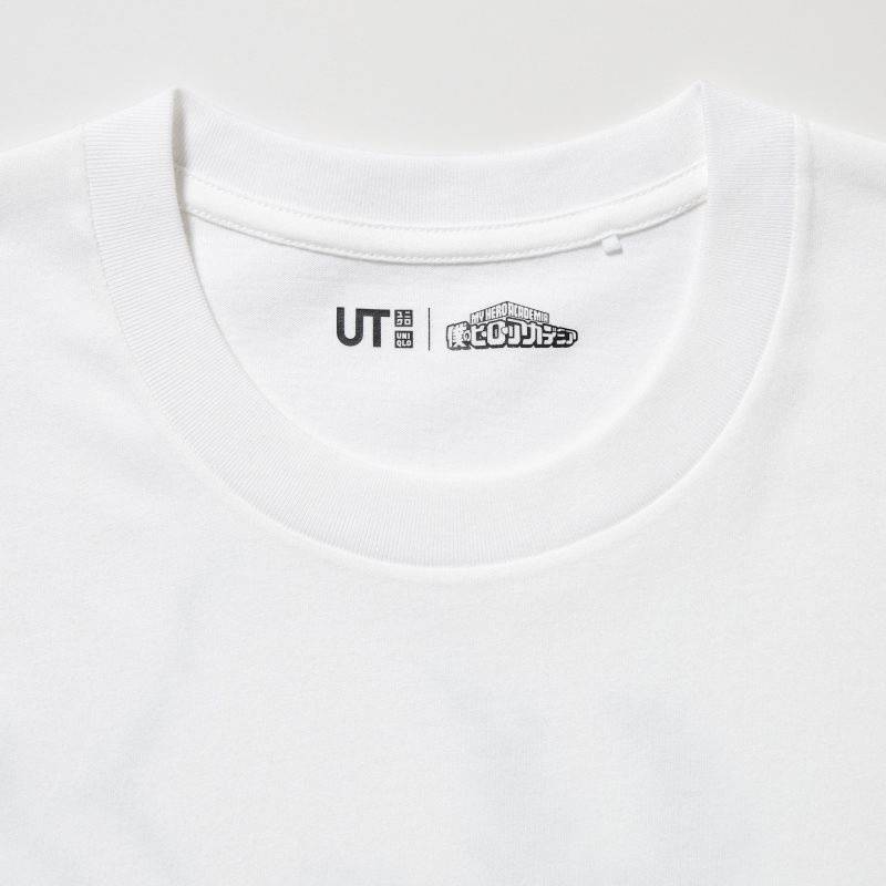 Men Uniqlo My Hero Academia Ut Short-sleeve Graphic T Shirts White | 549225