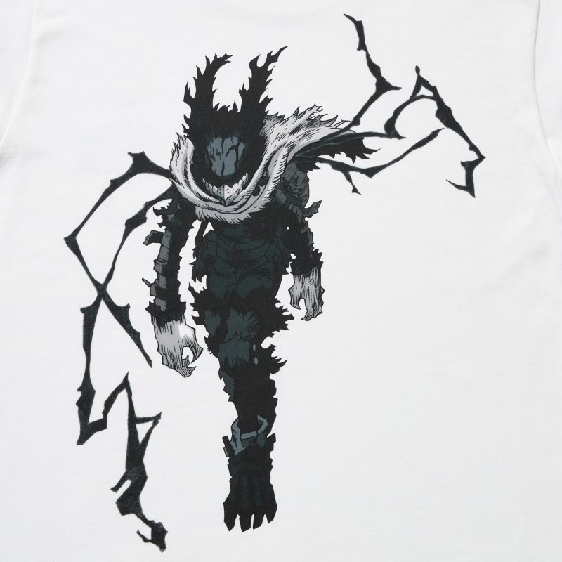 Men Uniqlo My Hero Academia Ut Short-sleeve Graphic T Shirts White | 549225
