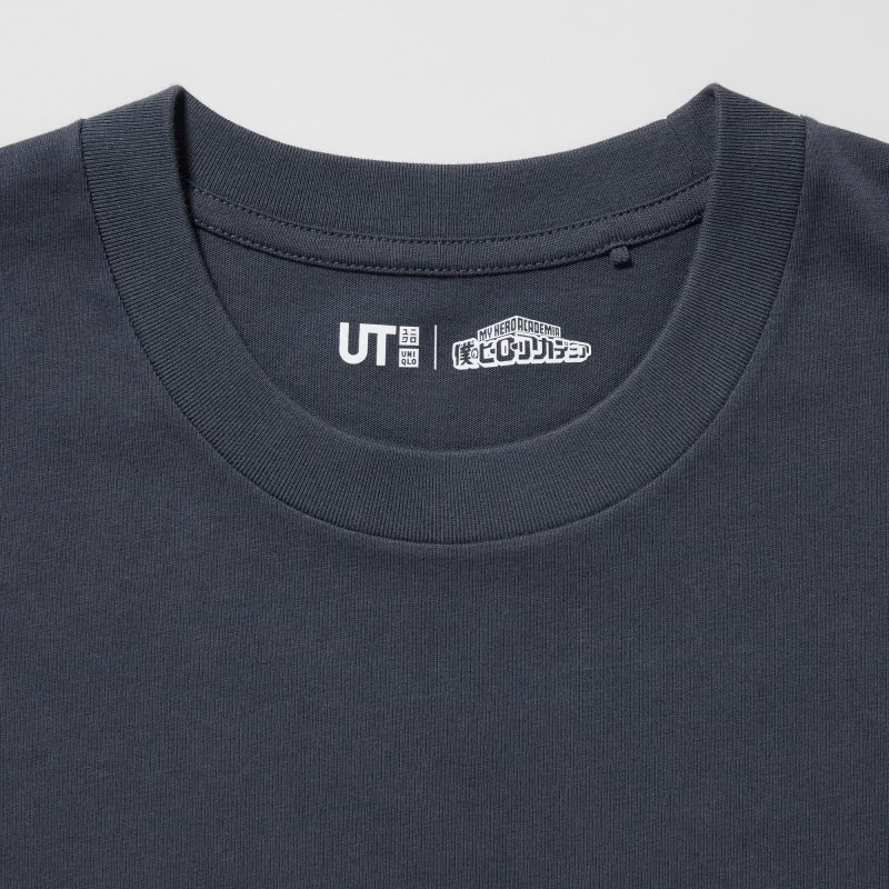 Men Uniqlo My Hero Academia Ut Short-sleeve Graphic T Shirts Grey | 8874487
