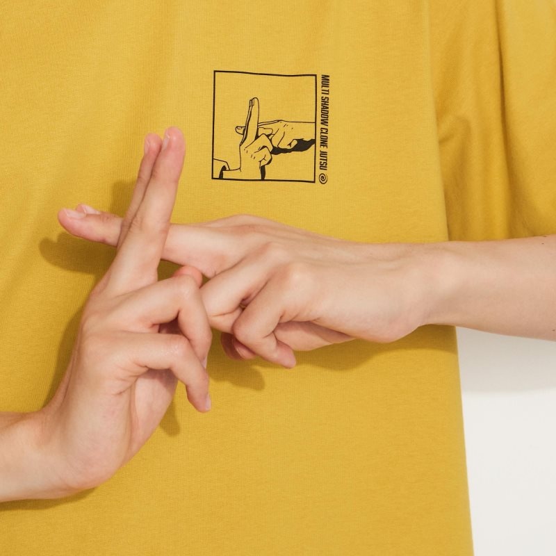 Men Uniqlo Naruto Ut Short-sleeve Graphic Naruto Uzumaki T Shirts Yellow | 3715105