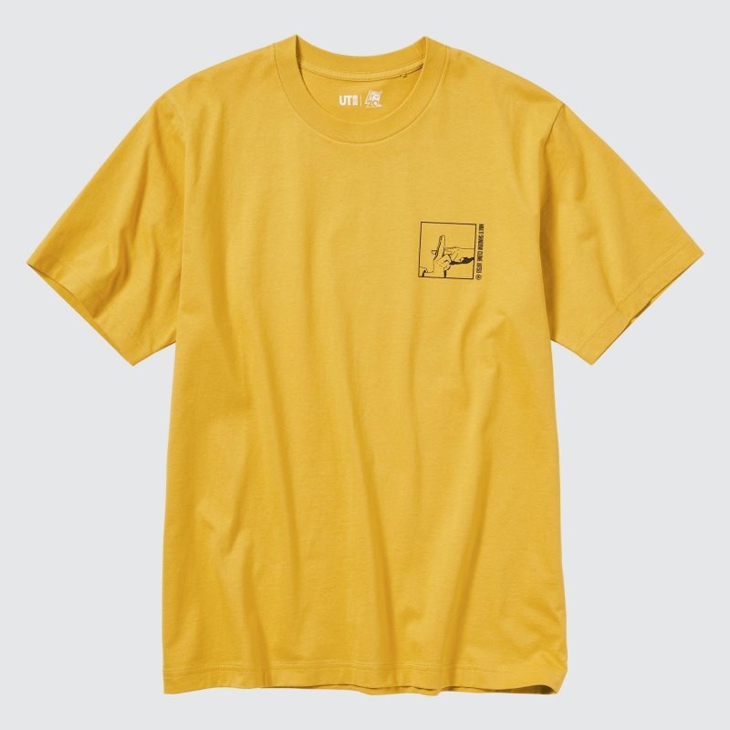 Men Uniqlo Naruto Ut Short-sleeve Graphic Naruto Uzumaki T Shirts Yellow | 3715105