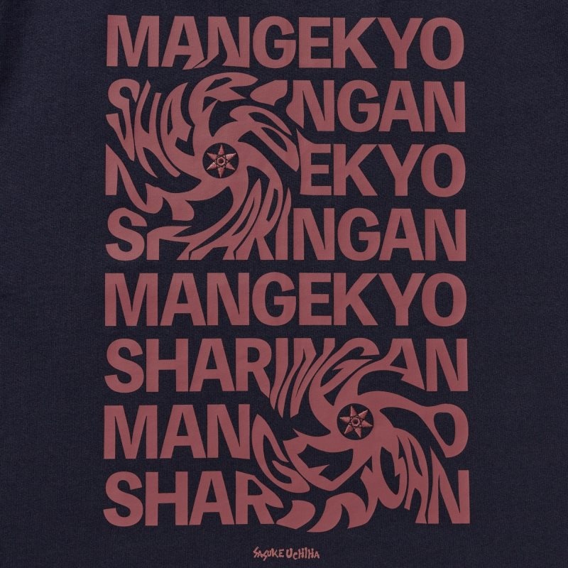 Men Uniqlo Naruto Ut Short-sleeve Graphic Sasuke Uchiha T Shirts Navy | 9791234