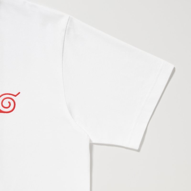 Men Uniqlo Naruto Ut Short-sleeve Graphic Minato Namikaze T Shirts White | 9464384