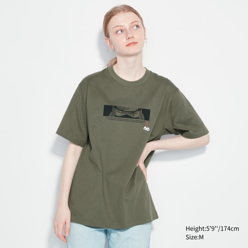 Men Uniqlo Naruto Ut Short-sleeve Graphic Kakashi Hatake T Shirts Olive | 8460702