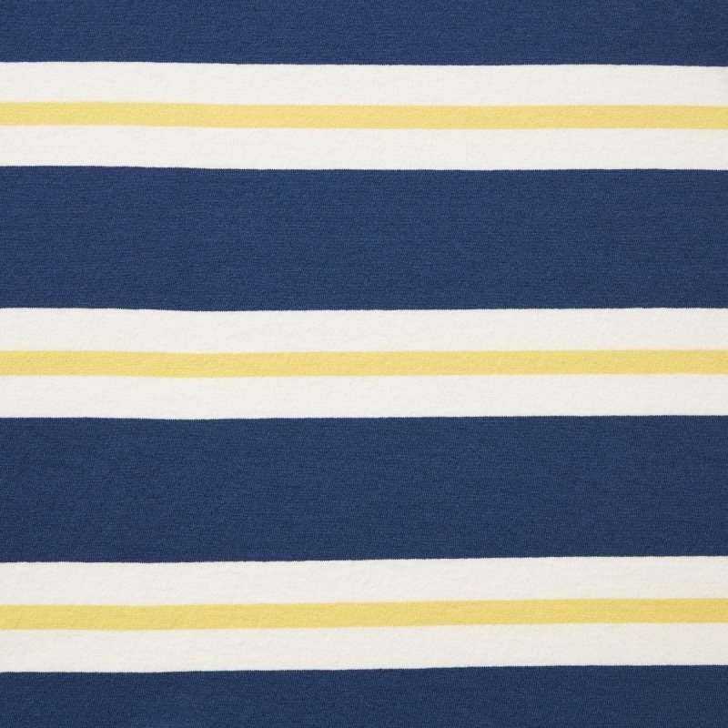 Men Uniqlo Oversized Striped Half-sleeve T Shirts Blue | 7876165