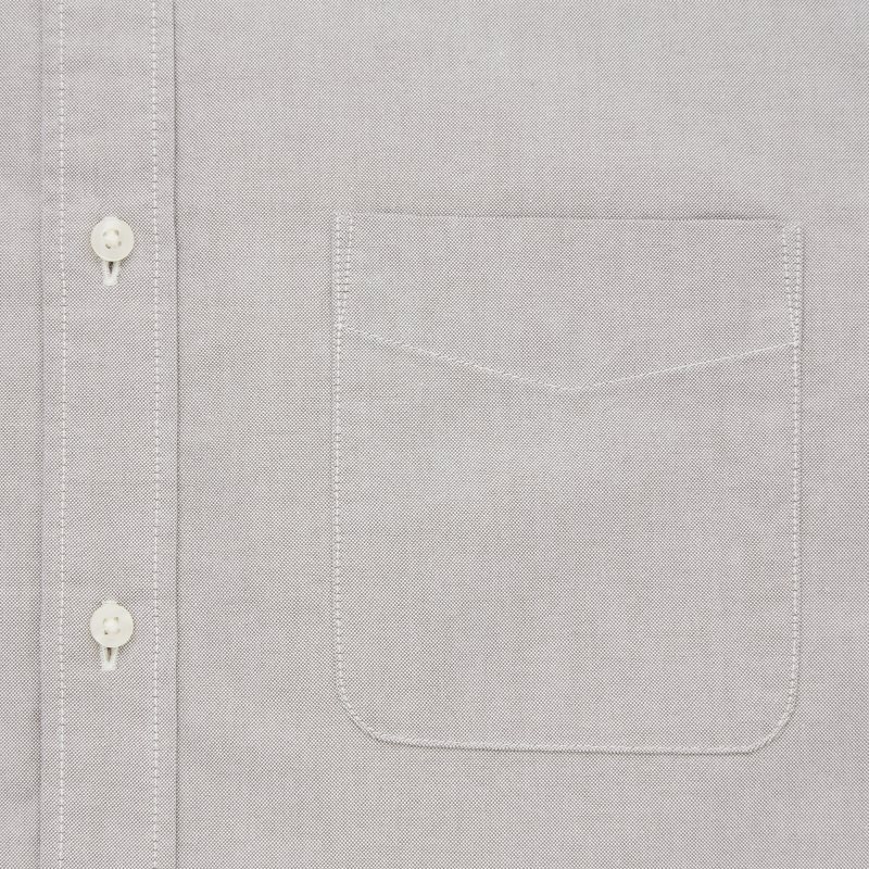 Men Uniqlo Oxford Slim-fit Long-sleeve Shirts Grey | 499614