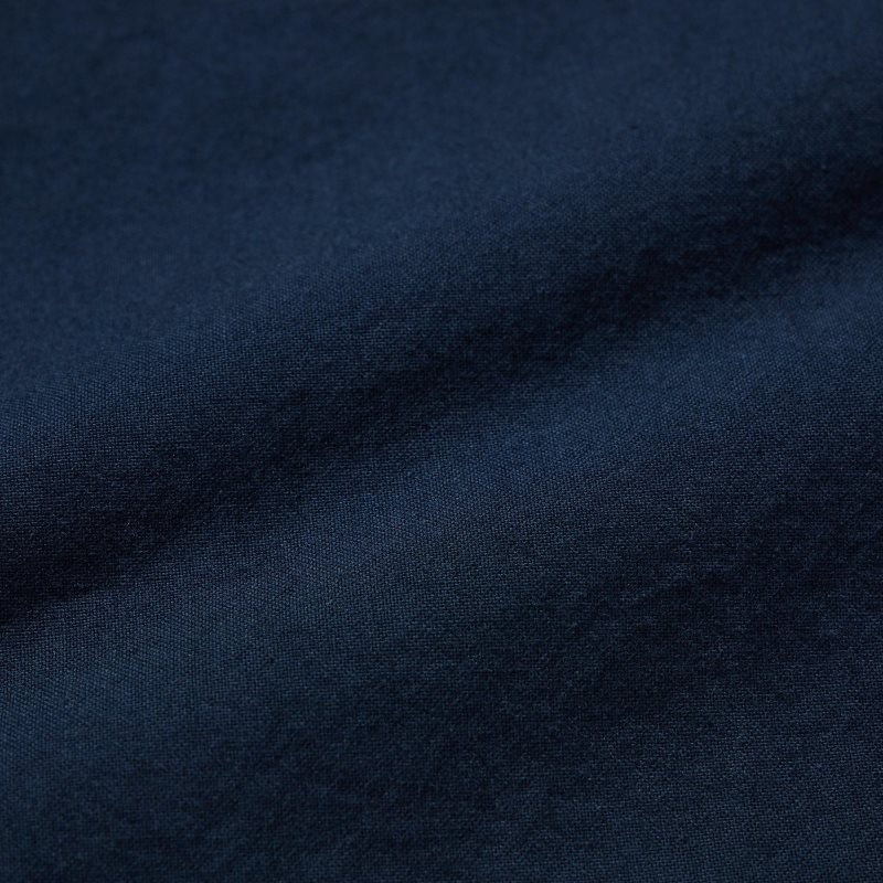 Men Uniqlo Oxford Slim-fit Long-sleeve Shirts Navy | 6798274