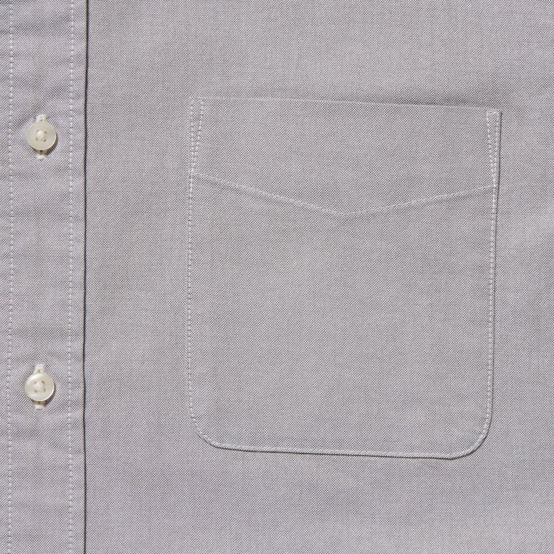 Men Uniqlo Oxford Slim-fit Long-sleeve Shirts Grey | 1226634