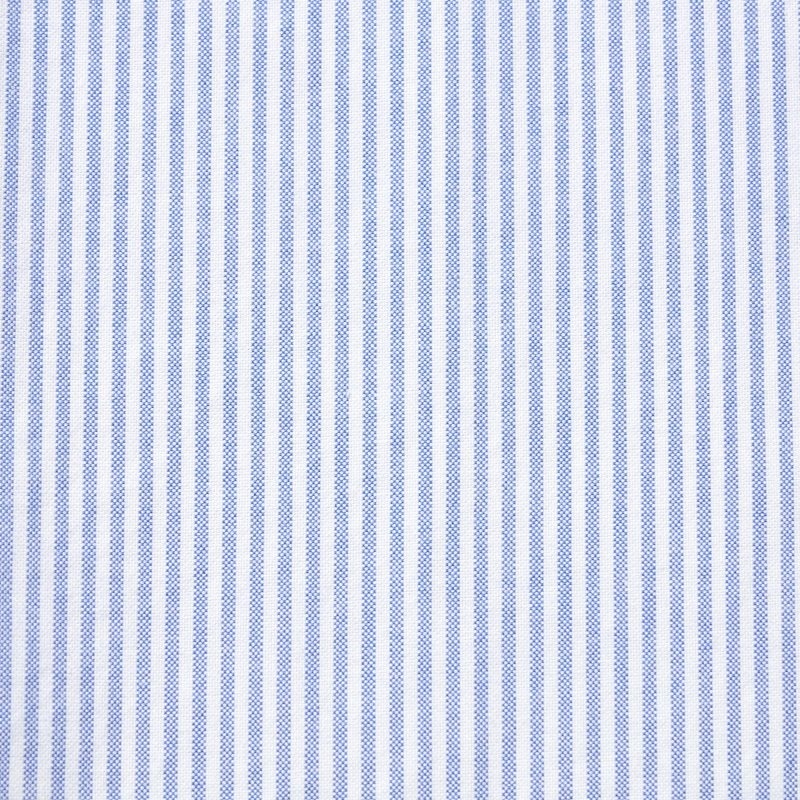 Men Uniqlo Oxford Striped Slim-fit Long-sleeve Shirts Blue | 8082188