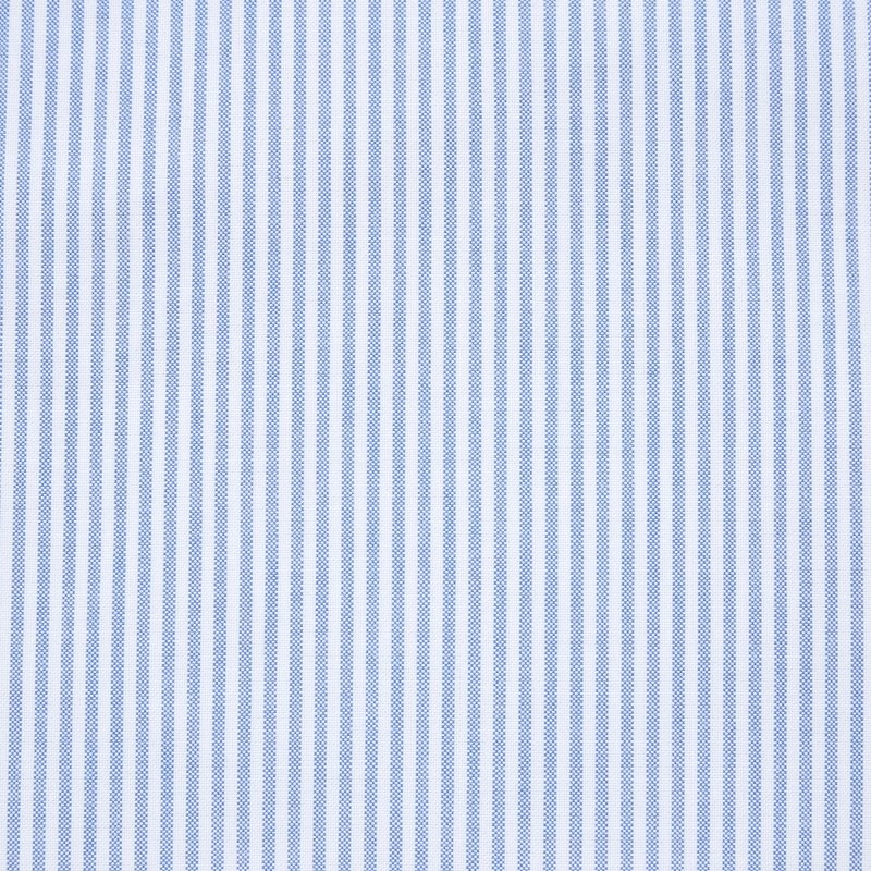 Men Uniqlo Oxford Striped Slim-fit Long-sleeve Shirts Blue | 9905881