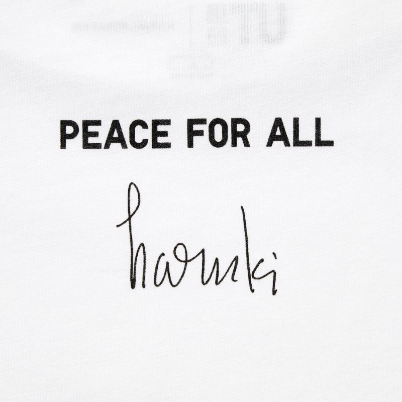 Men Uniqlo PEACE FOR ALL Short-Sleeve Graphic Haruki Murakami T Shirts White | 1644765