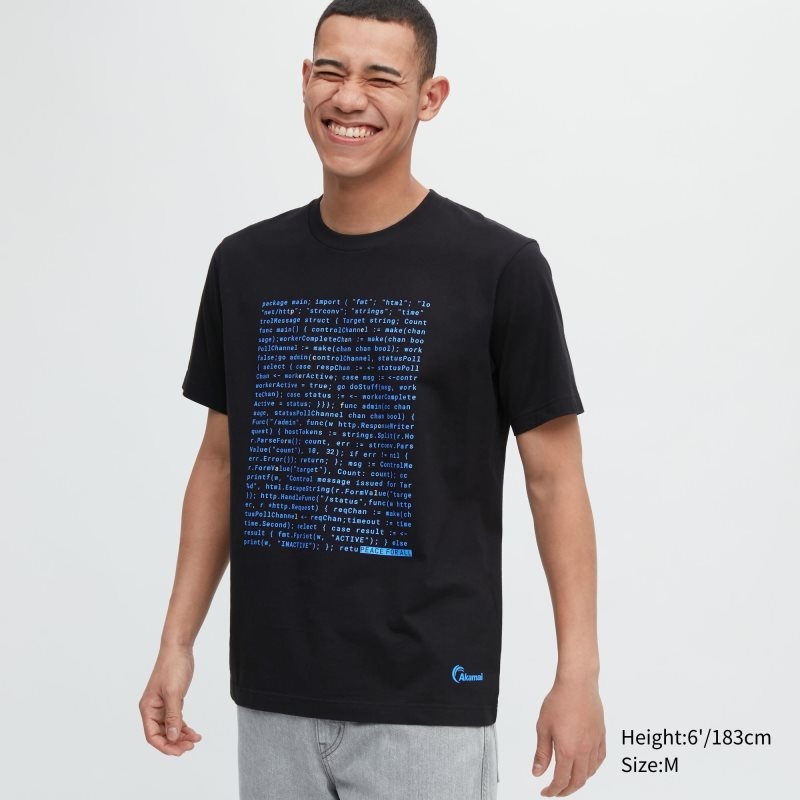 Men Uniqlo Peace For All Akamai Short-sleeve Graphic T Shirts Black | 3649700