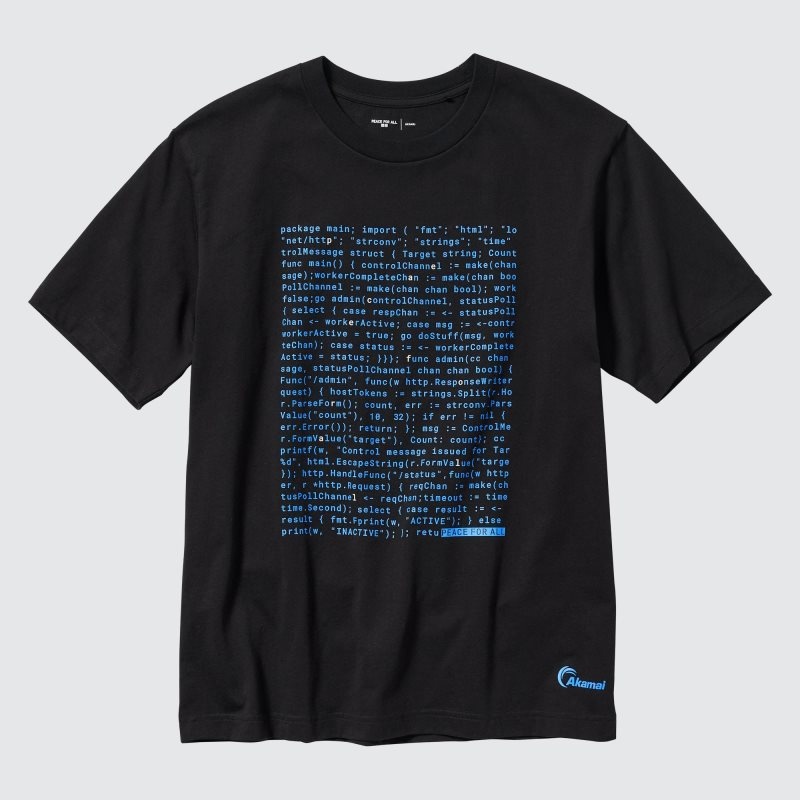 Men Uniqlo Peace For All Akamai Short-sleeve Graphic T Shirts Black | 3649700