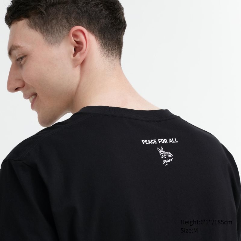 Men Uniqlo Peace For All Daido Moriyama Short-sleeve Graphic T Shirts Black | 1051918