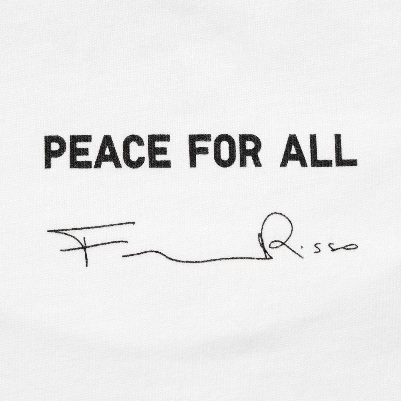 Men Uniqlo Peace For All Francesco Risso Short-sleeve Graphic T Shirts White | 7186410