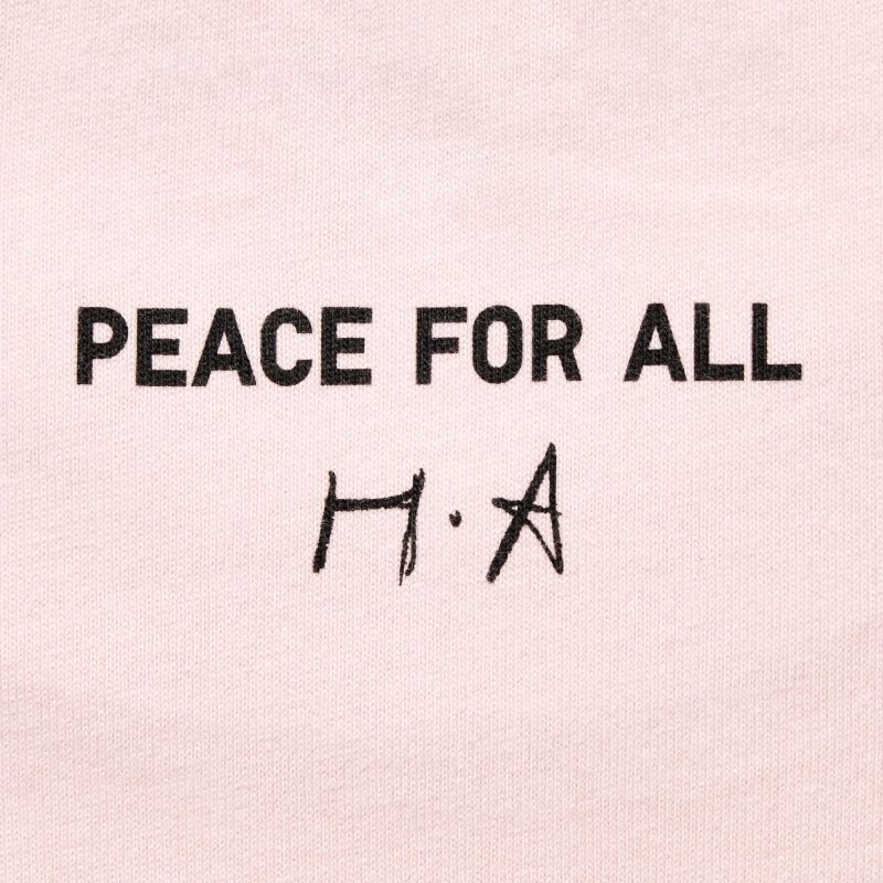 Men Uniqlo Peace For All Haruka Ayase Short-sleeve Graphic T Shirts Pink | 6714034