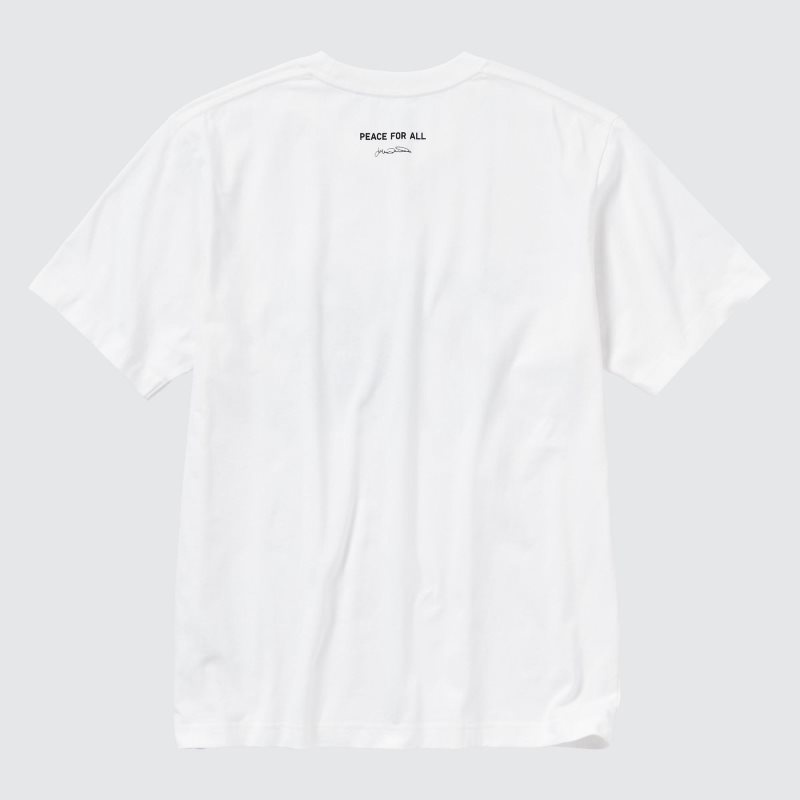 Men Uniqlo Peace For All Julian Opie Short-sleeve Graphic T Shirts White | 3981640