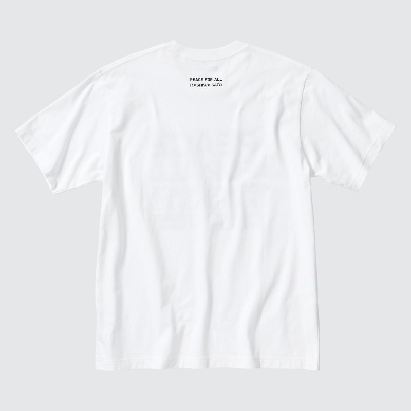 Men Uniqlo Peace For All Kashiwa Sato Short-sleeve Graphic T Shirts White | 9293974