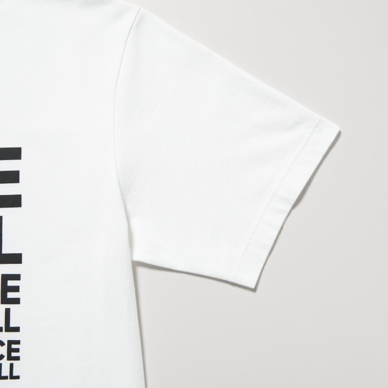 Men Uniqlo Peace For All Kashiwa Sato Short-sleeve Graphic T Shirts White | 9293974