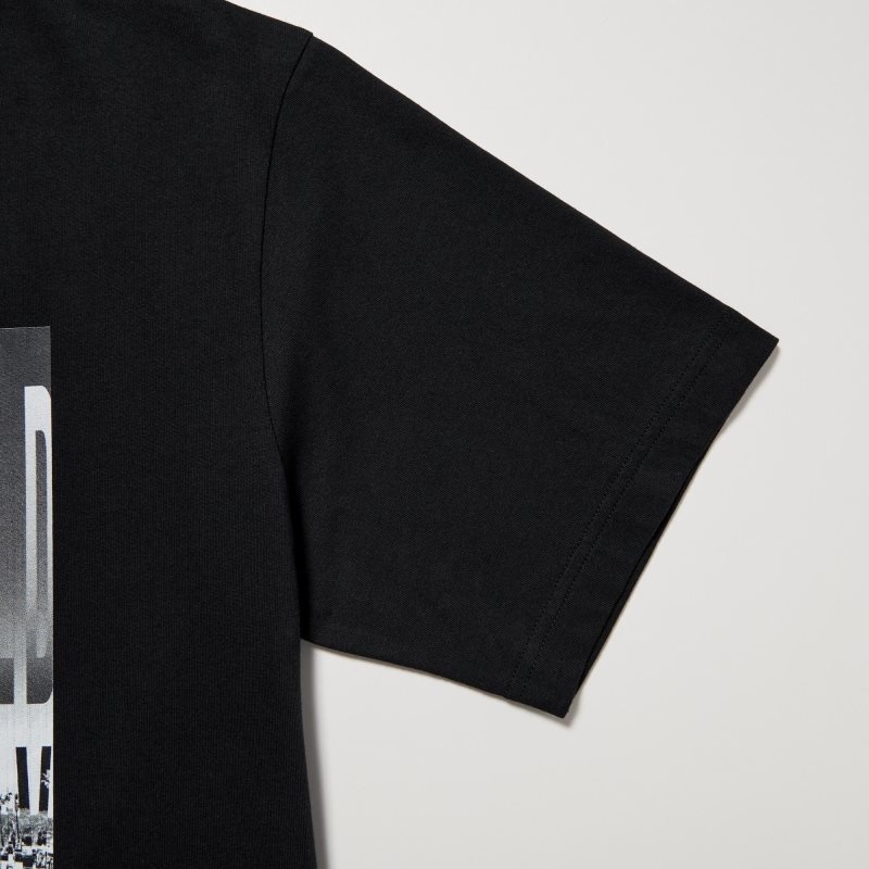 Men Uniqlo Peace For All Kosuke Kawamura Short-sleeve Graphic T Shirts Black | 2285126