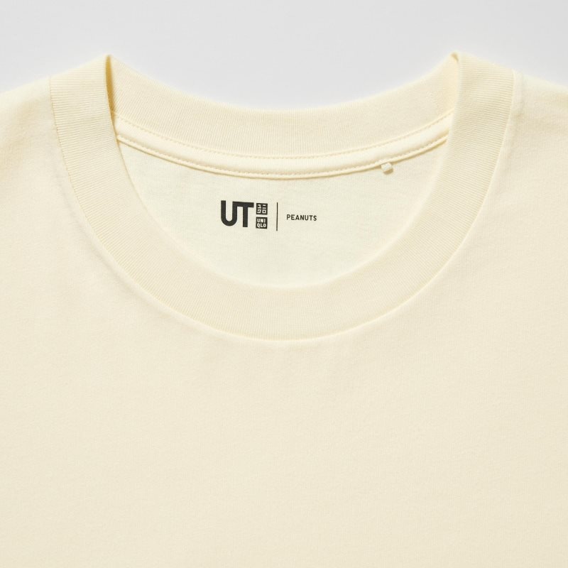 Men Uniqlo Peace For All Peanuts Short-sleeve Graphic T Shirts Yellow | 6565337