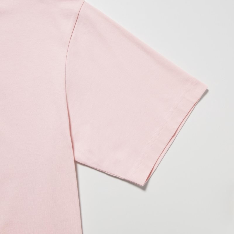 Men Uniqlo Peace For All Short-sleeve Graphic Hana Tajima T Shirts Pink | 3985930