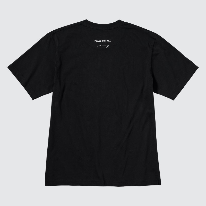 Men Uniqlo Peace For All Short-sleeve Graphic Rei Inamoto T Shirts Black | 3329746