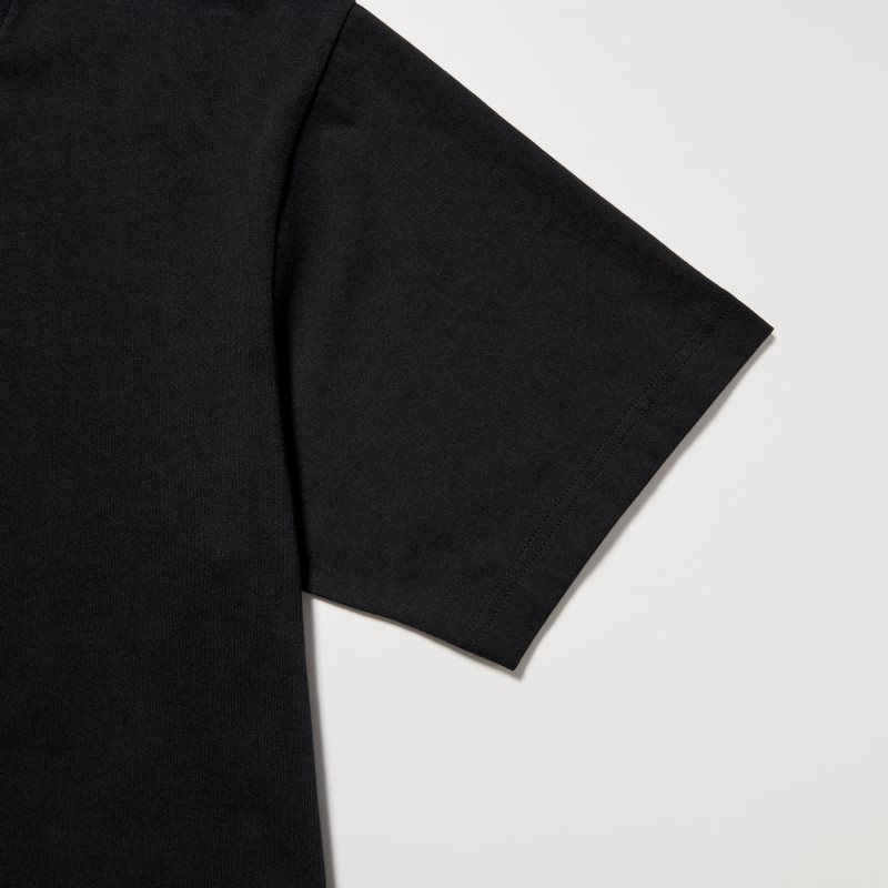 Men Uniqlo Peace For All Short-sleeve Graphic Rei Inamoto T Shirts Black | 3329746