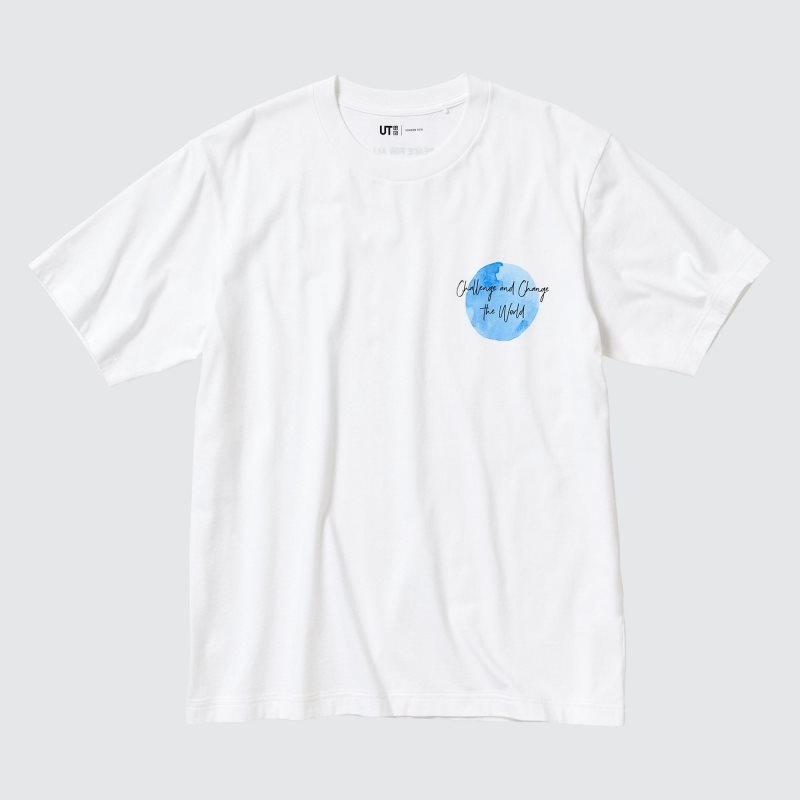 Men Uniqlo Peace For All Ut Gordon Reid Short-sleeve Graphic T Shirts White | 2705003