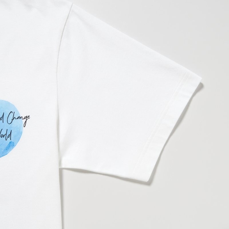 Men Uniqlo Peace For All Ut Gordon Reid Short-sleeve Graphic T Shirts White | 2705003