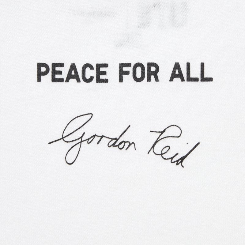 Men Uniqlo Peace For All Ut Gordon Reid Short-sleeve Graphic T Shirts White | 2705003
