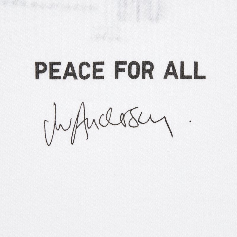 Men Uniqlo Peace For All Ut Jw Anderson Short-sleeve Graphic T Shirts White | 4462973
