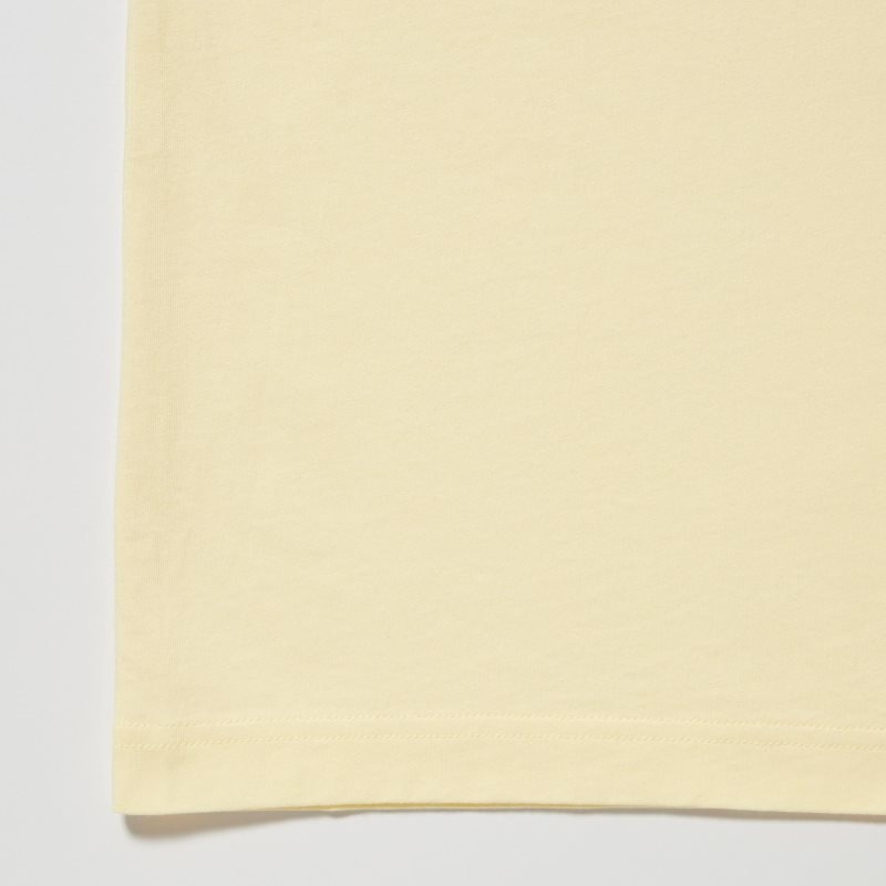Men Uniqlo Peanuts Hawaii Ut Short Sleeve Graphic T Shirts Yellow | 7041323