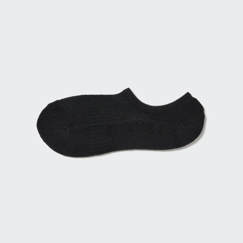 Men Uniqlo Pile Low Cut Socks Black | 4761222