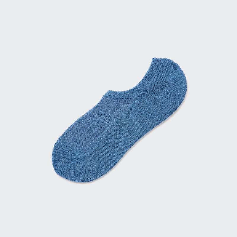 Men Uniqlo Pile Low Cut Socks Blue | 5258875