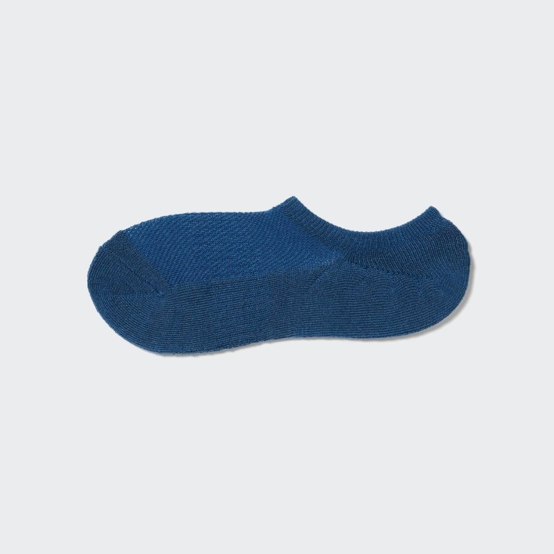 Men Uniqlo Pile Low Cut Socks Blue | 886567