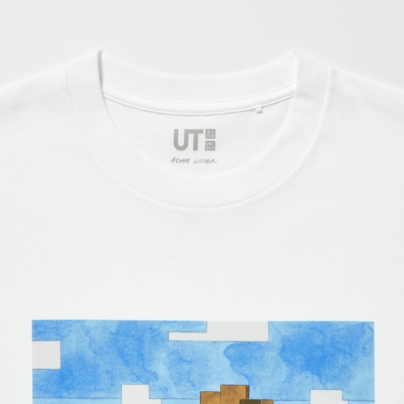 Men Uniqlo Pixar Art Ut Short-sleeve Graphic Adam Lister T Shirts White | 1072946