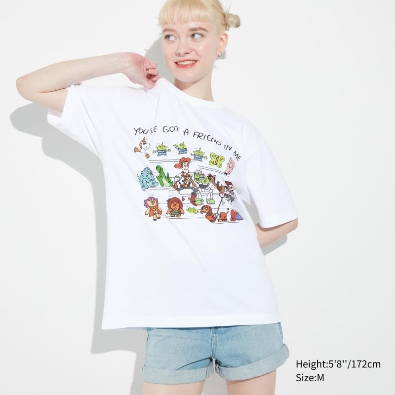 Men Uniqlo Pixar Art Ut Short-sleeve Graphic Kazuma Mikami T Shirts White | 8790834