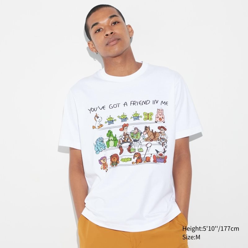 Men Uniqlo Pixar Art Ut Short-sleeve Graphic Kazuma Mikami T Shirts White | 8790834
