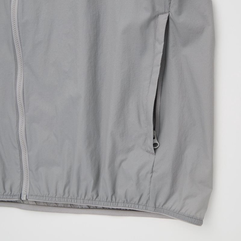 Men Uniqlo Pocketable Uv Protection 3d Cut Parka Black | 5671623