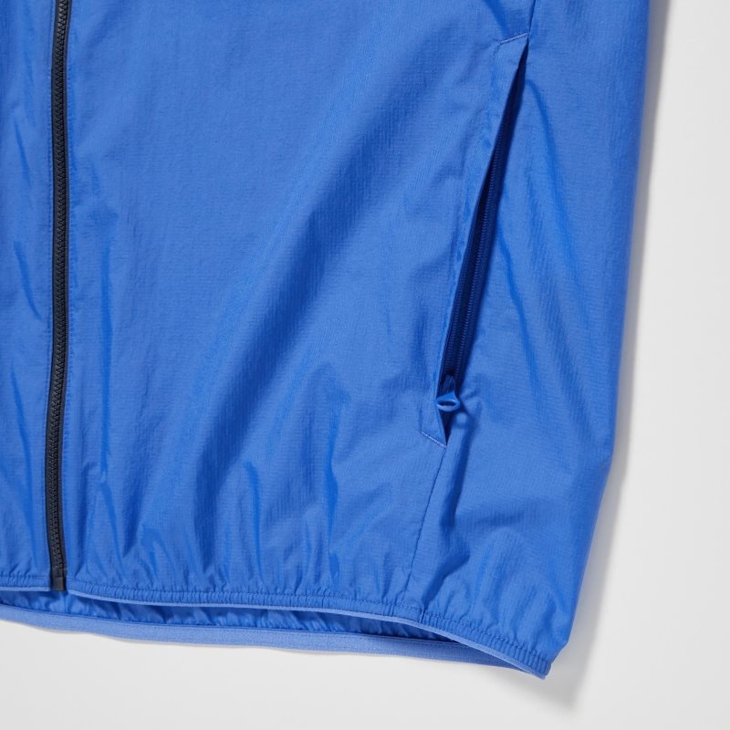 Men Uniqlo Pocketable Uv Protection 3d Cut Color Block Parka Yellow | 305001