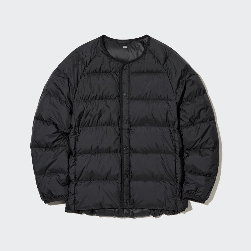 Men Uniqlo Recycled Down Jackets Black | 6519388
