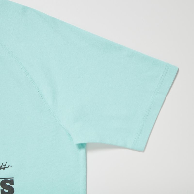 Men Uniqlo Retro Peanuts Ut Oversized Short-sleeve Graphic T Shirts Blue | 354963