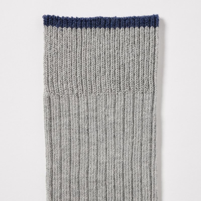 Men Uniqlo Ribbed Socks Grey | 1718524